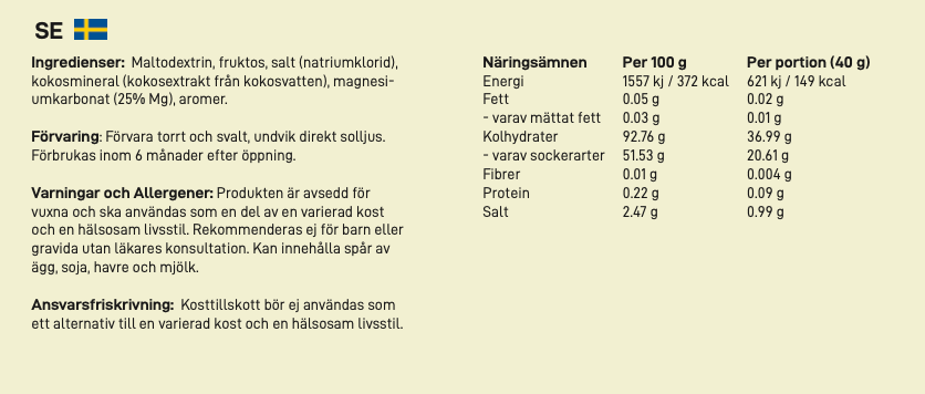 Velox Endure: Sportdryck Citron (2kg)