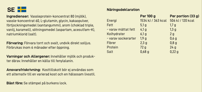 Velox Rebuild: Proteinpulver Choklad (1kg)