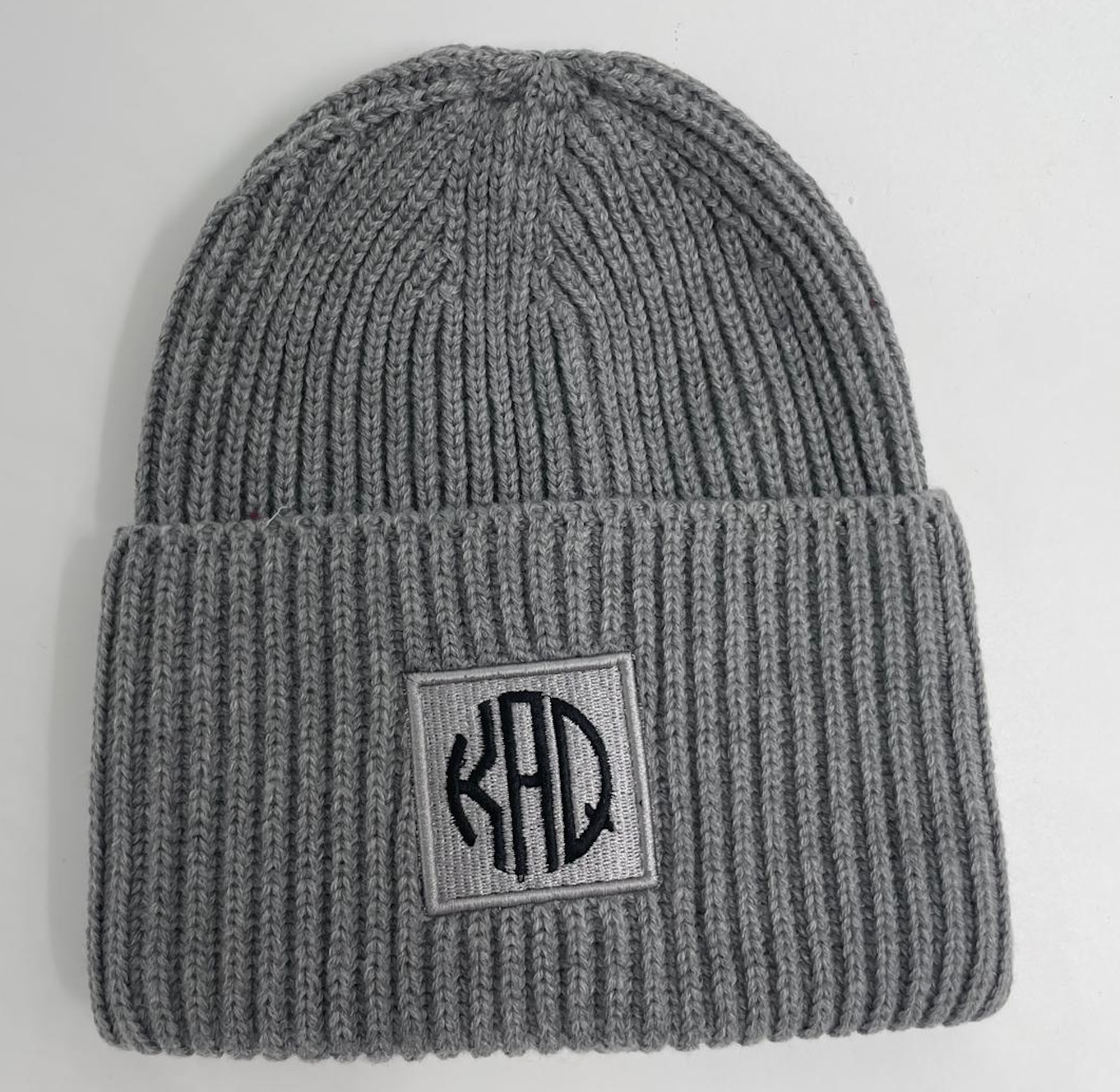 KAQ ribbad beanie - grå