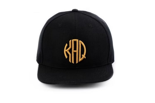 KAQ retro snapback cap - black