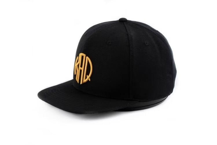 KAQ retro snapback cap - black