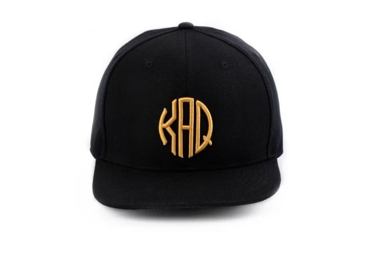 KAQ retro snapback cap - black